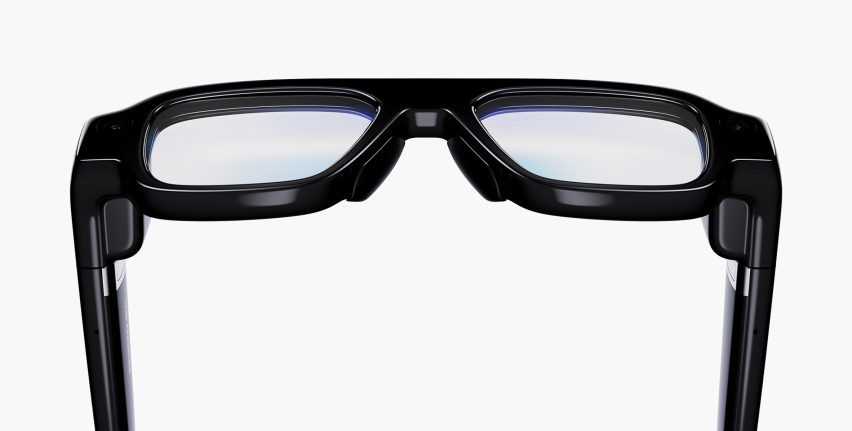 Image of the Snap Specs showing thick black polymer frames
