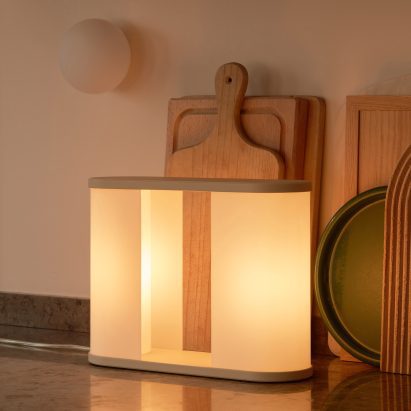 Solaris lamp by Sol Rybakken Kallin for Blond in kitchen