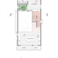 Splitscape Residence by SpaceDNA first floor plans