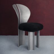 Studio NRG designs Lilium Chair out of recycled metal car rims