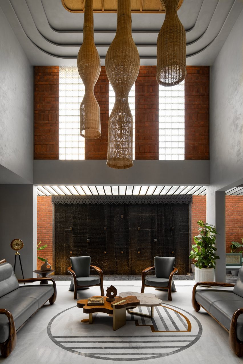 Double-height living room