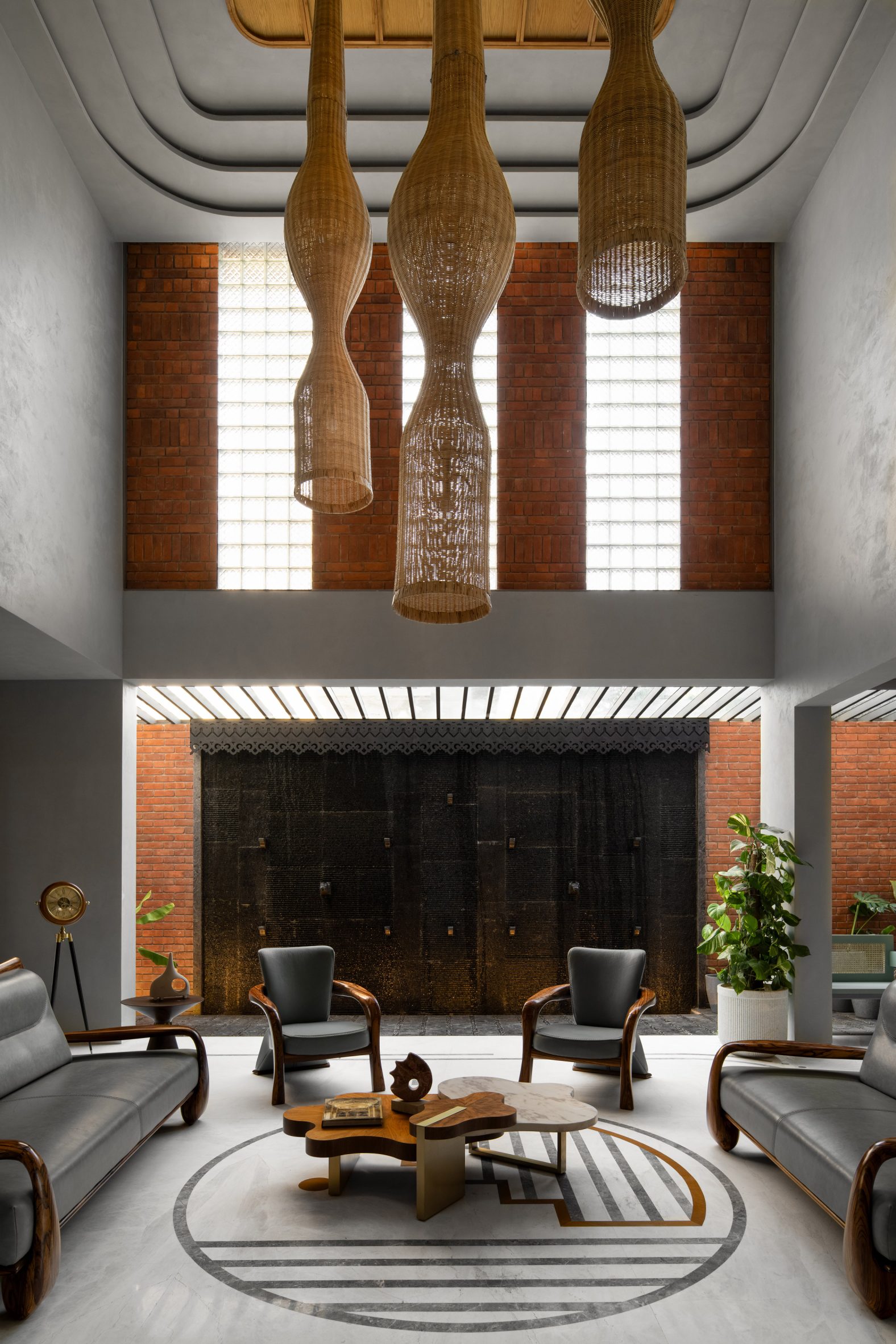 Double-height living room