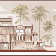 Section of The Anthill by Kaushal Tatiya Architects