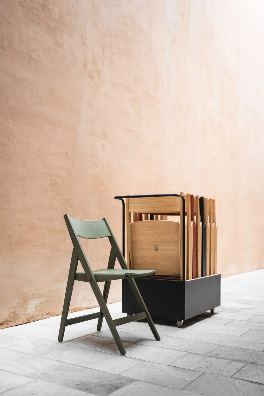Theo folding chair by Matteo Thun and Benedetto Fasciana for Plank