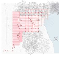 Plan of Troya Pavilion in Chile by Dum-Dum Lab