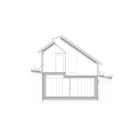 Section of House on a Dune by Unknown Architects