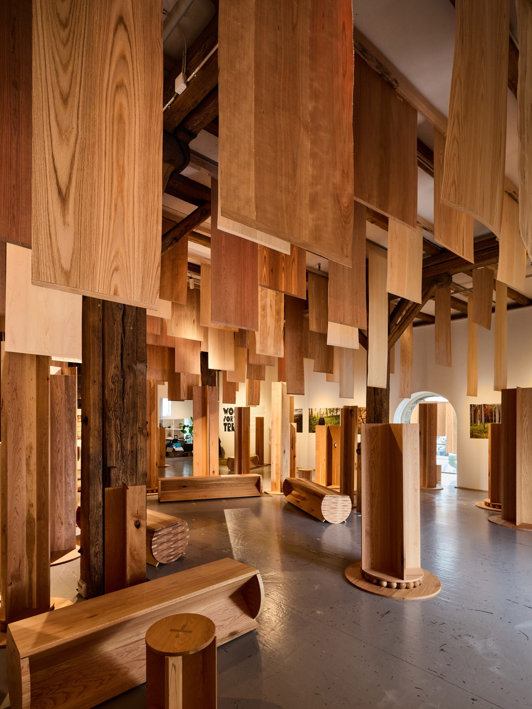 Instalado por AHEC, Mitre & Mondays y Benchmark on Material Matters