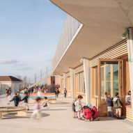 SAM Architecture designs stepped school in Nanterre as "village at the child's scale"
