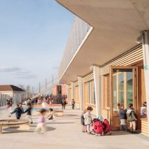 SAM Architecture designs school as "village at the child's scale"