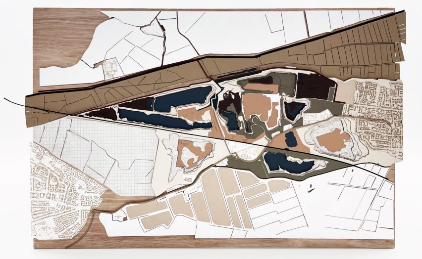 Model of dyke landscape