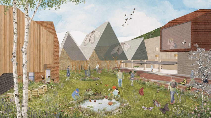 Illustration of an ecological communal space