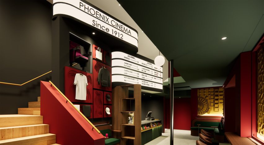 Visualisation of a cinema interior