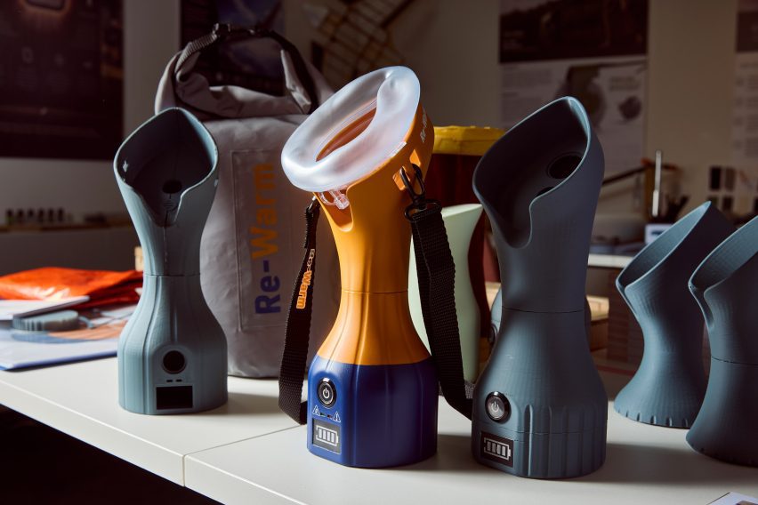 Photo of a portable device designed to support hypothermic management