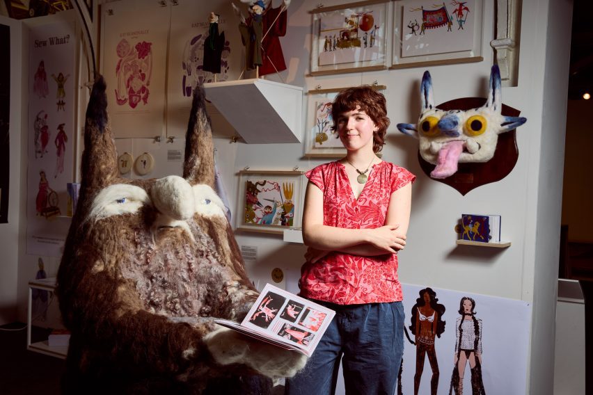 Photo of designers with their creations