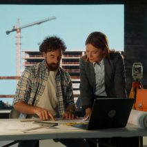 Photo of people planning architecture projects