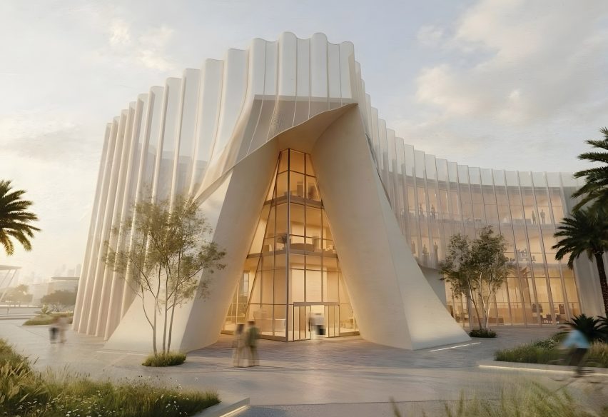 Render of a research centre