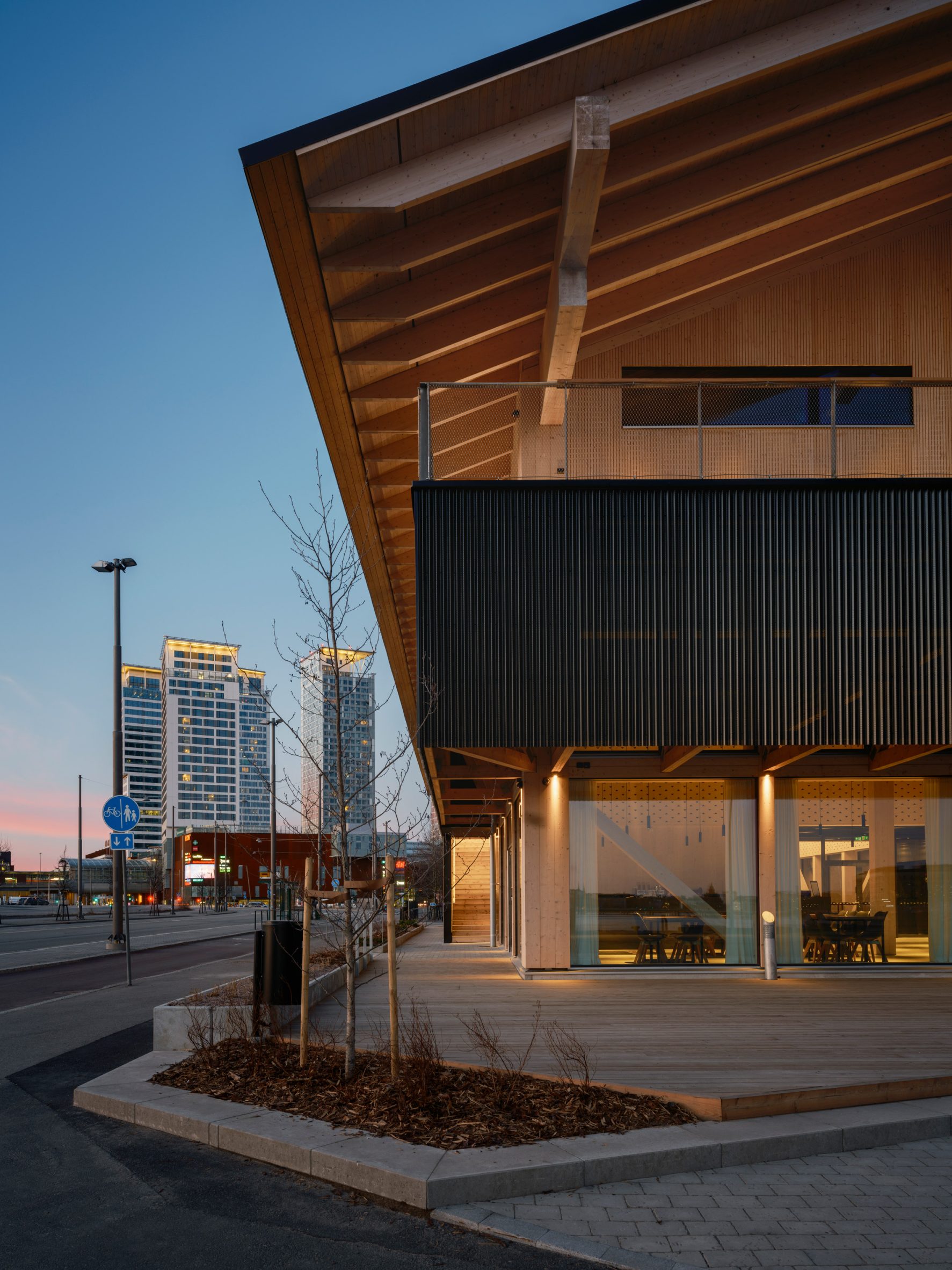 Exterior view of Talas community centre