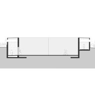 Section of Arte Abierto Baja by Sordo Madaleno Arquitectos
