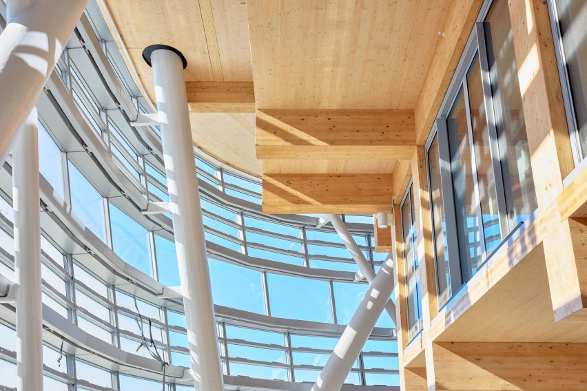 Mass-timber structure in Atlassian Central skyscraper