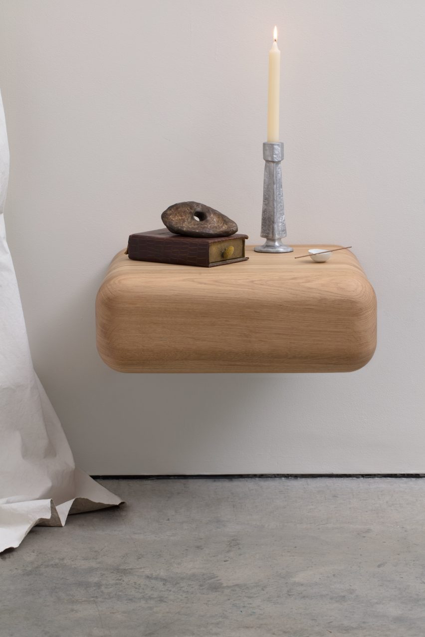 Cantilevered nightstand