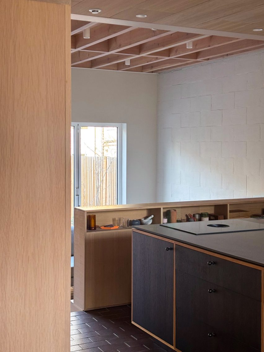 Kitchen interior at Castlands Road
