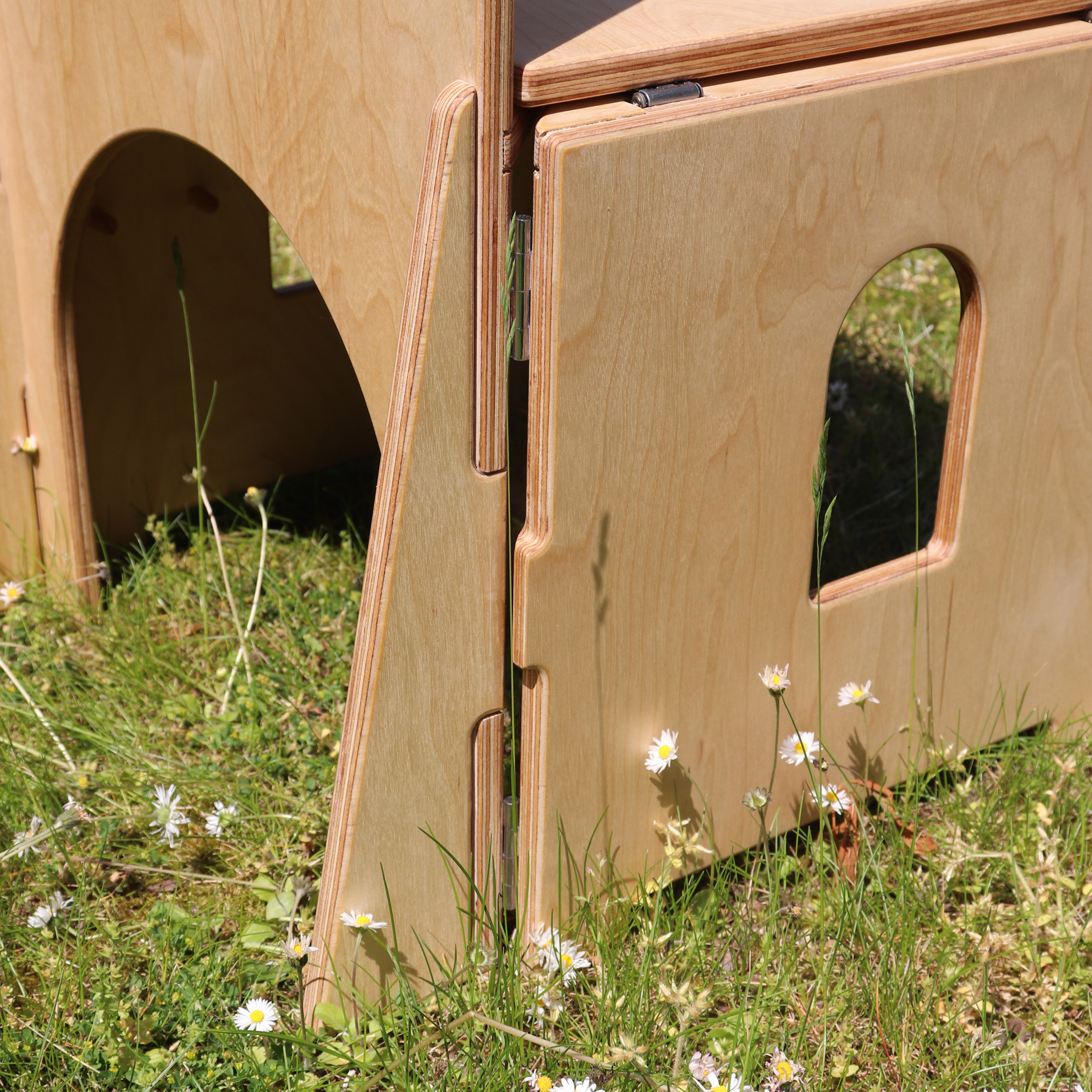 Back supports of a plywood chair