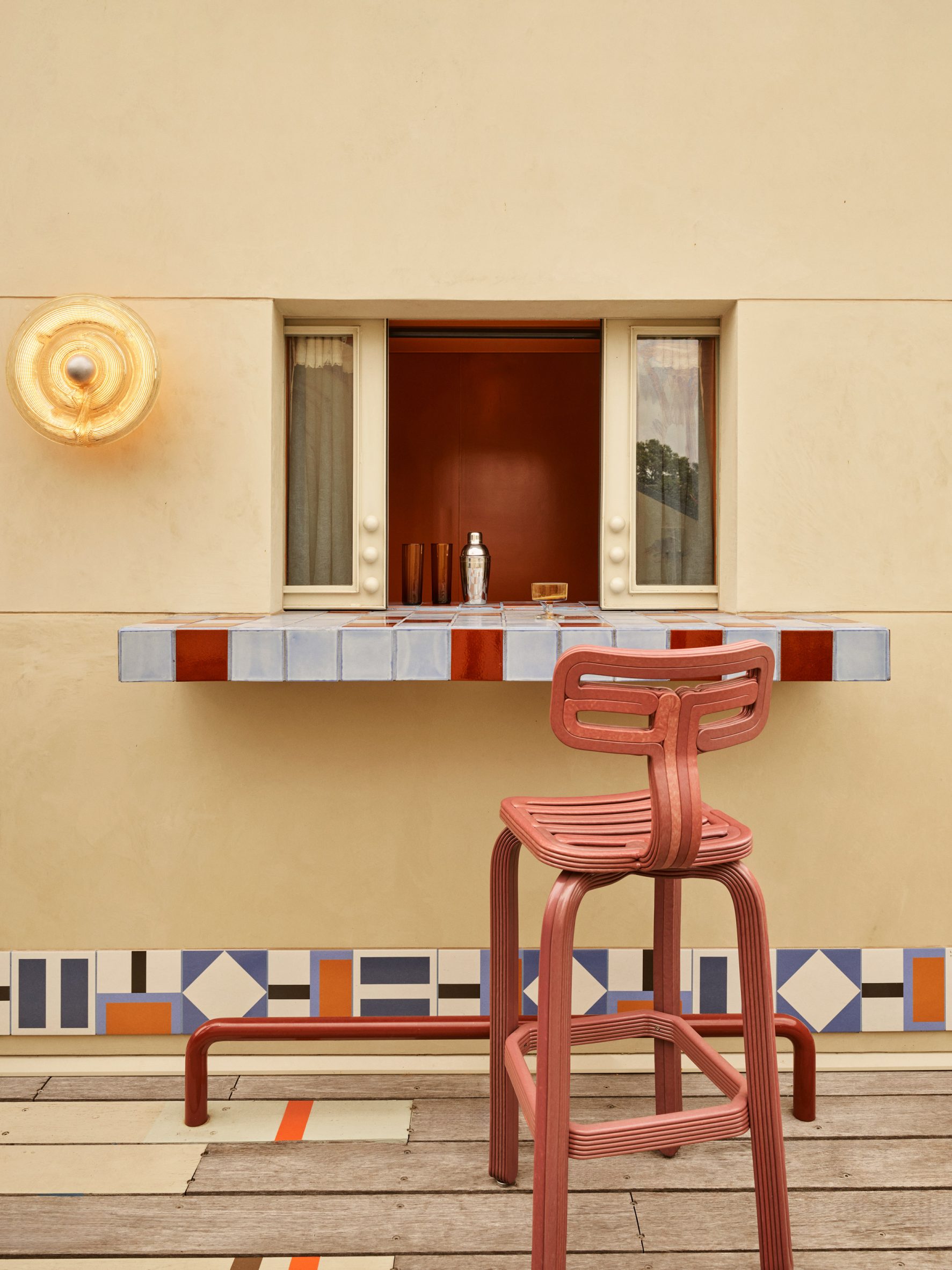 Cinderella House by YSG Studio has a deck bar