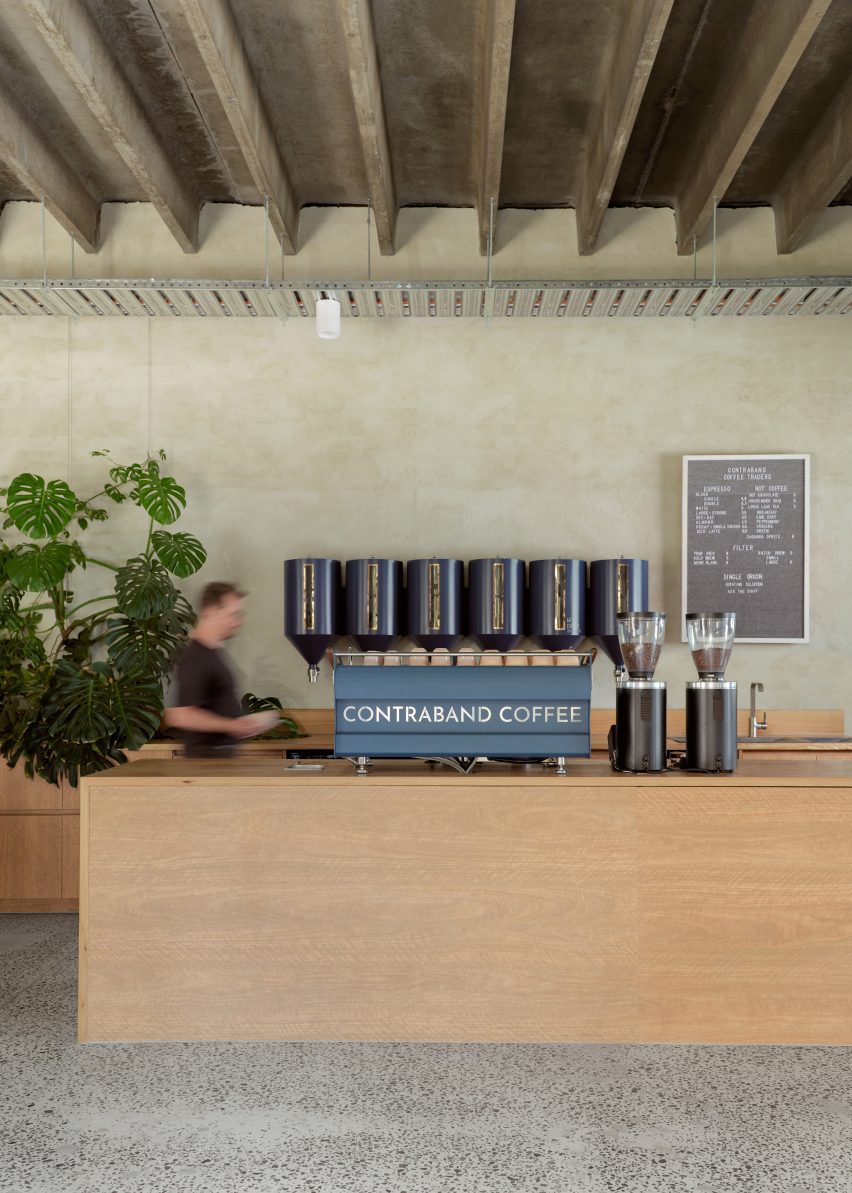 Contraband Coffee in Brunswick East, Melbourne, designed by Taylor Knights