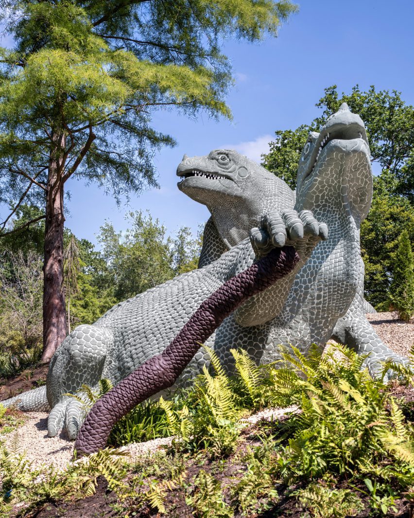 Crystal Palace dinosaurs renovated