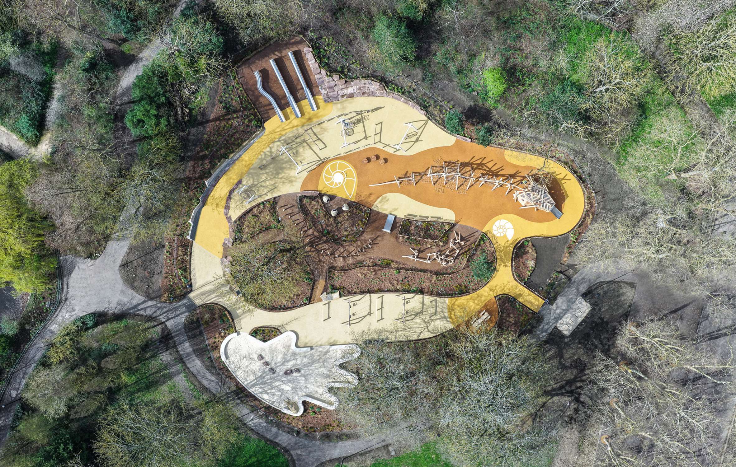 Parque de conocimiento de dinosaurios en Crystal Palace