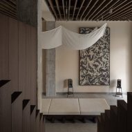 Norm Architects designs Dynaudio showroom to resemble "speaker components unfolded"