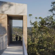 bridge leading inside EA House by Bokey Grant