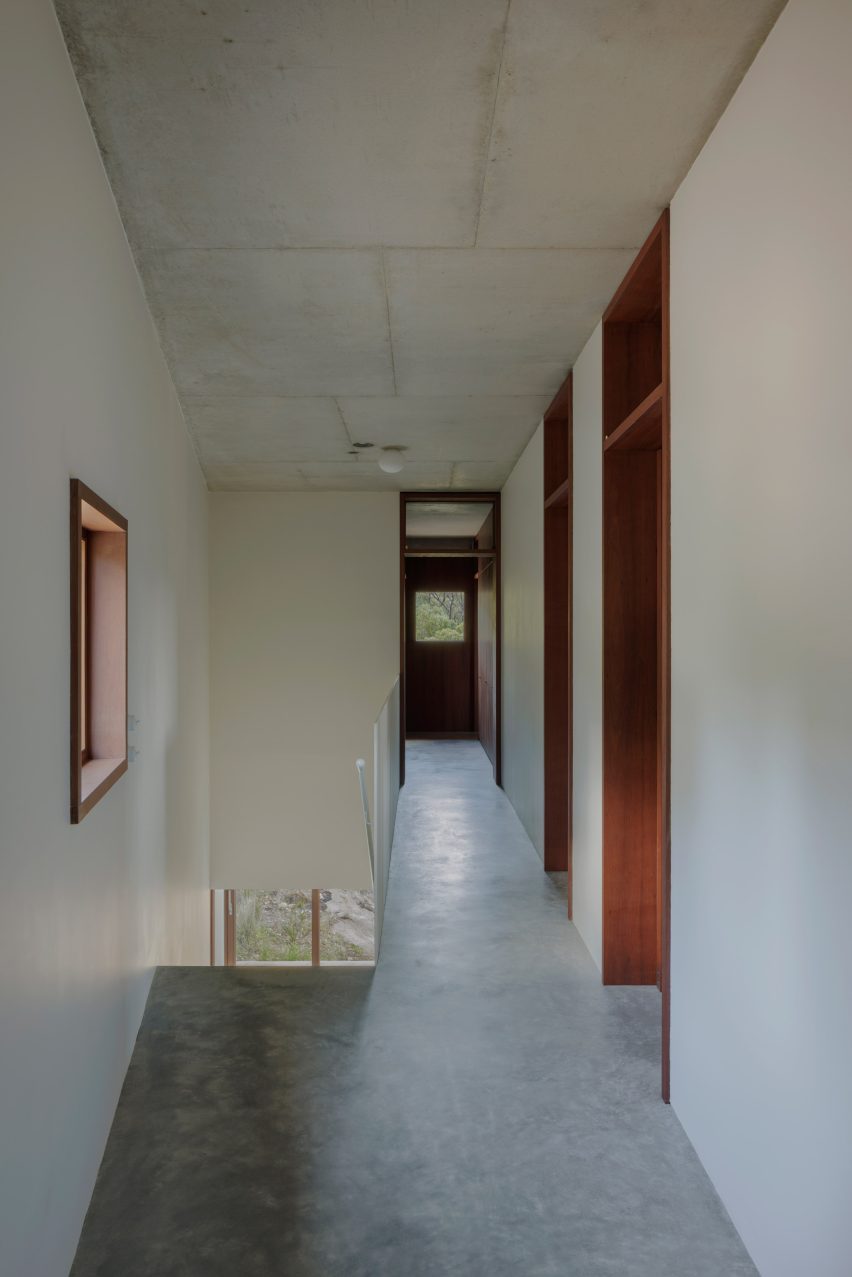 EA House by Bokey Grant in Australia loaded corridor