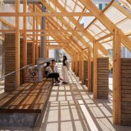 Liz G&aacute;lvez "reframes" air conditioning with shade pavilion in Los Angeles