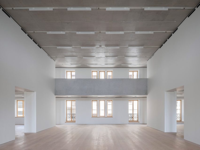 Art gallery interior