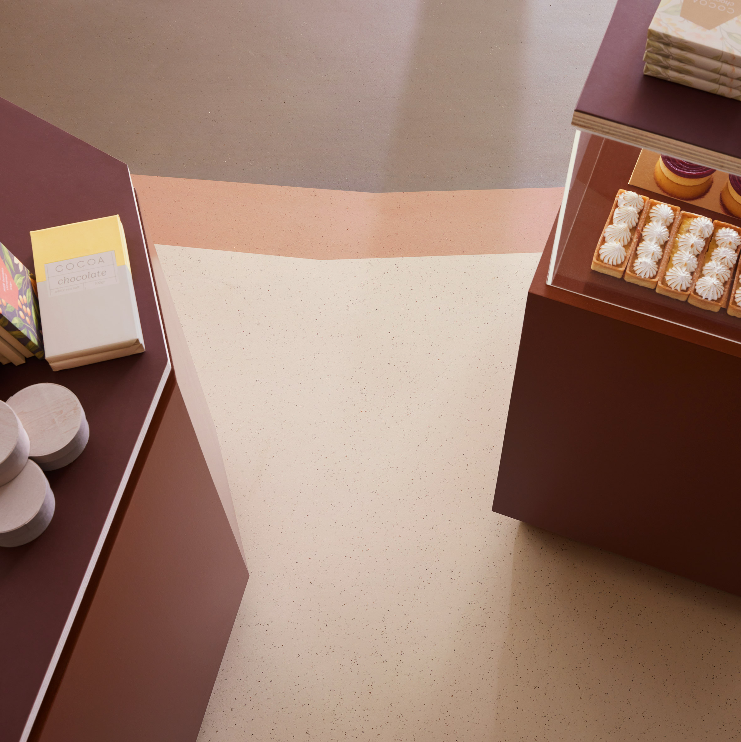 Pavimentos Marmoleum cacao de Forbo Flooring