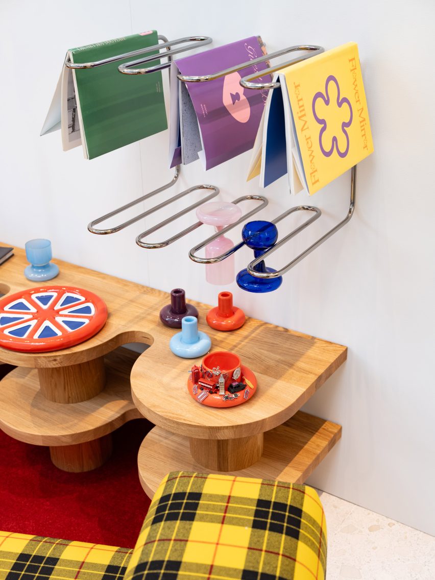 Close-up of colourful homewares