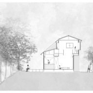 Section of Green Sandwich House by HYAN