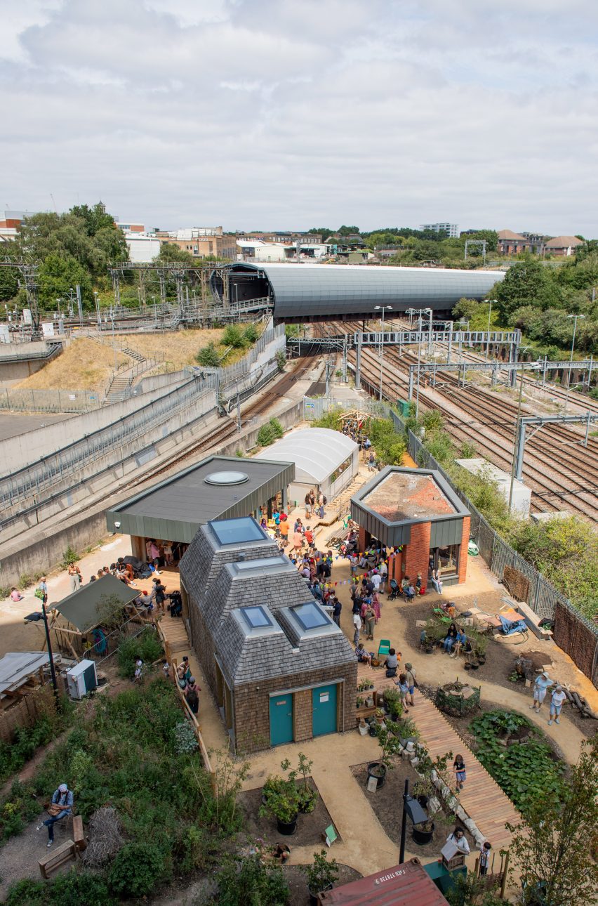 Aerial view of the Triangle Site