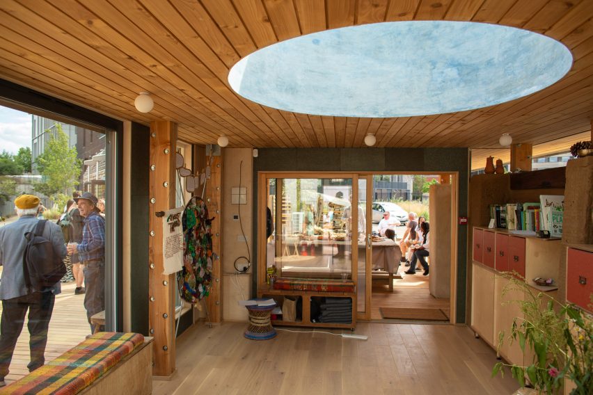 Classroom interior at Triangle Site by Jan Kattein Architects