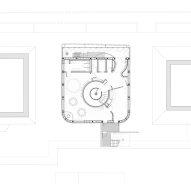 Plan of Kinderoase an der TUM by Kéré Architecture