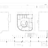 Plan of Kinderoase an der TUM by Kéré Architecture