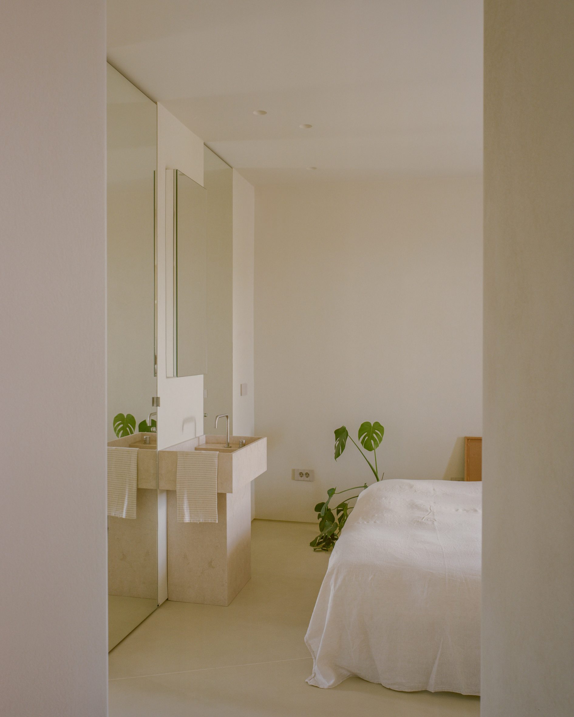 View into bedroom of Kifisia Apartment by Georgios Apostolopoulos