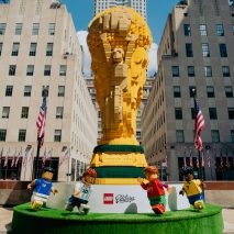 Lego creates giant World Cup trophy from 1.3 million bricks