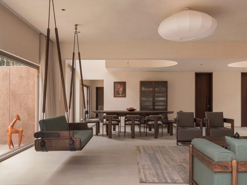LJ House by Studio Saransh ground floor living space