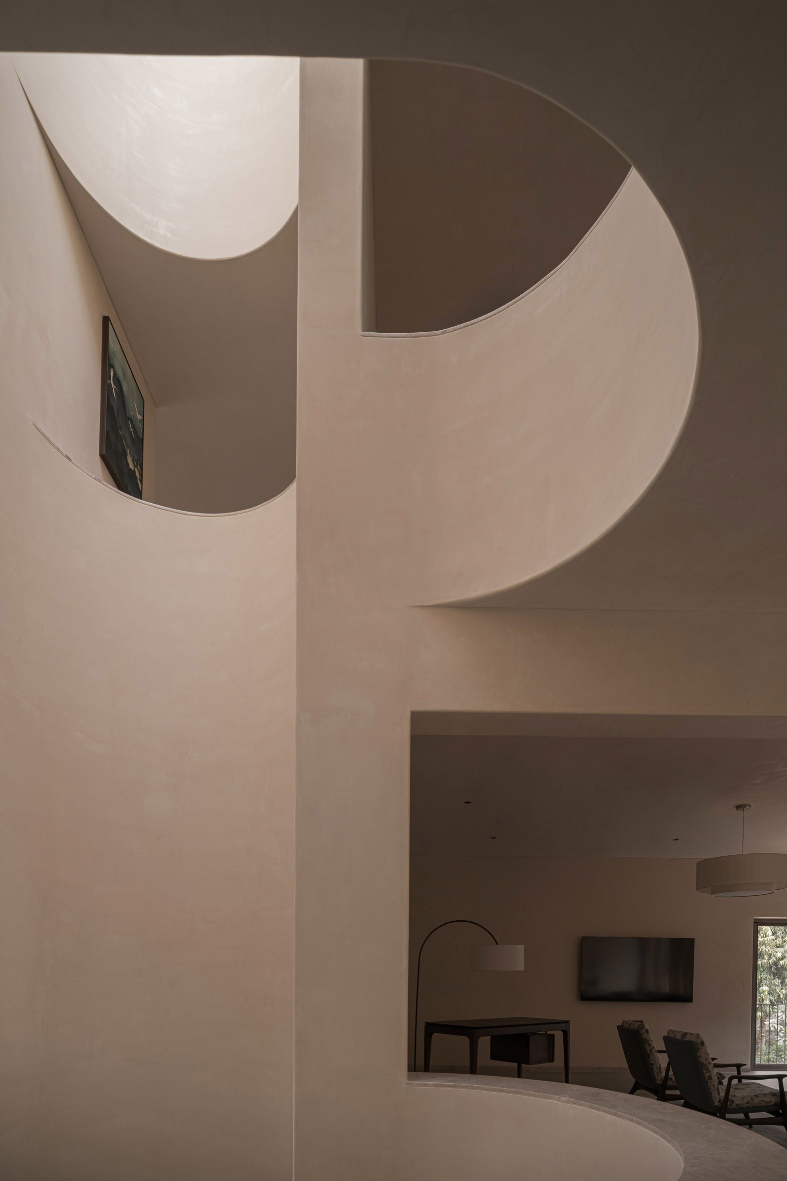 Sculptural staircase