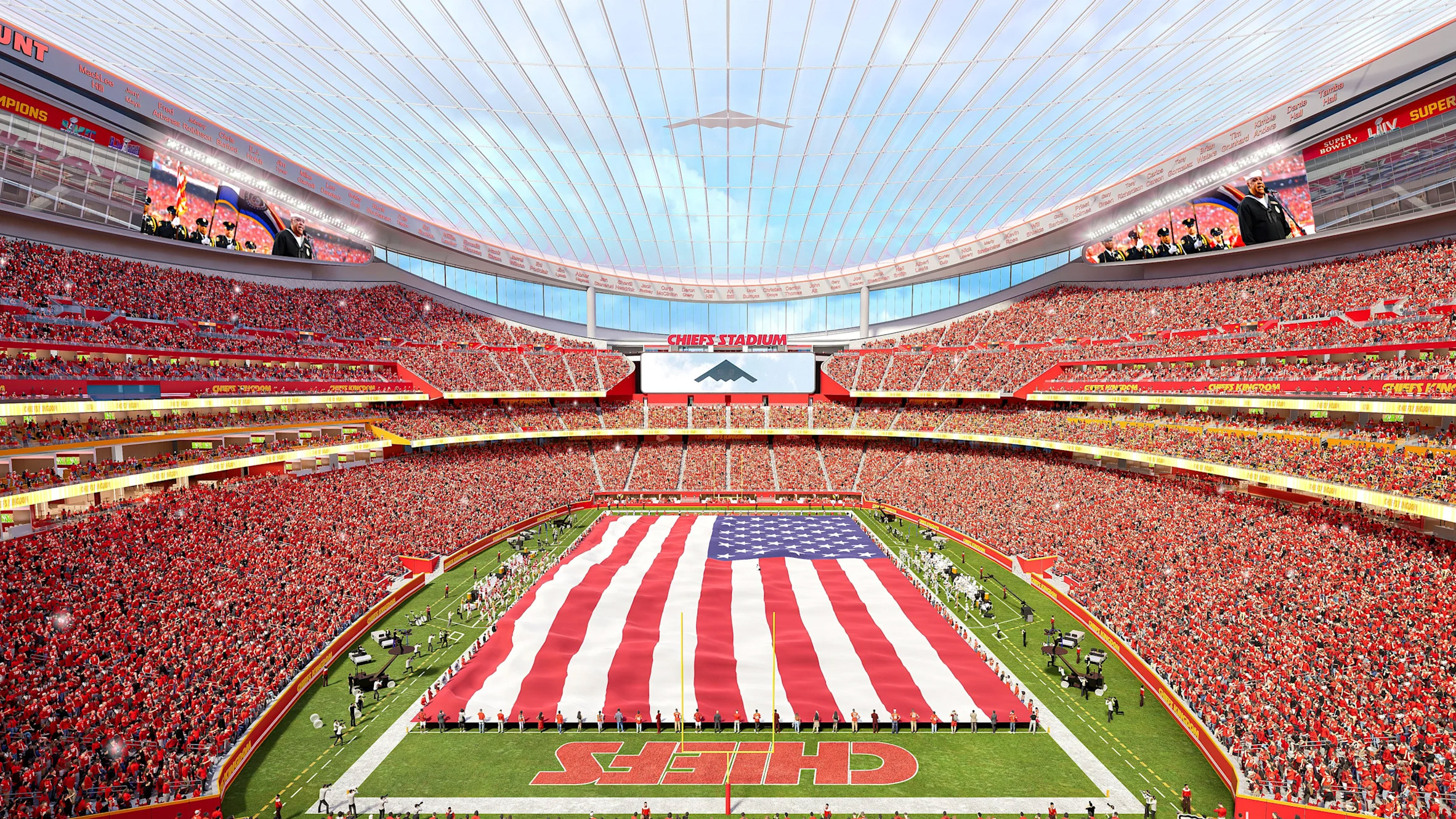 Estadio de los Kansas City Chiefs/Arquitectura Manica