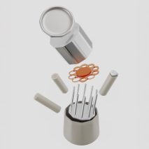 Meld skincare dispenser allows users to mix their own formulas