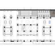 First floor plan for Urban Revivo Beijing flagship store by MVRDV