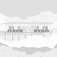 Section of Nanhai Buddha Pavilion by DoDesign